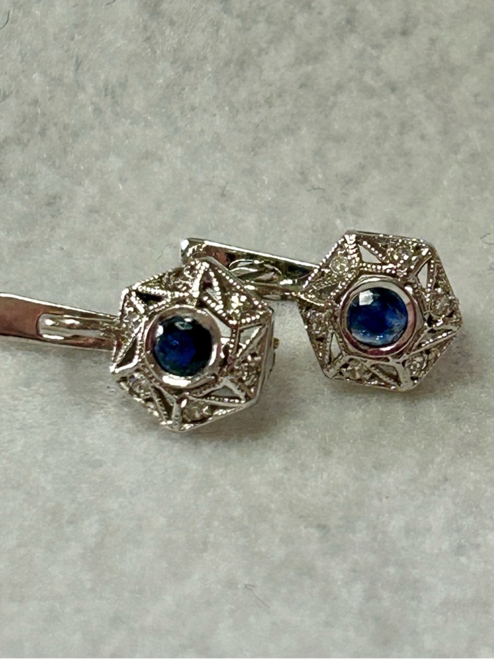 Vintage sapphire earrings